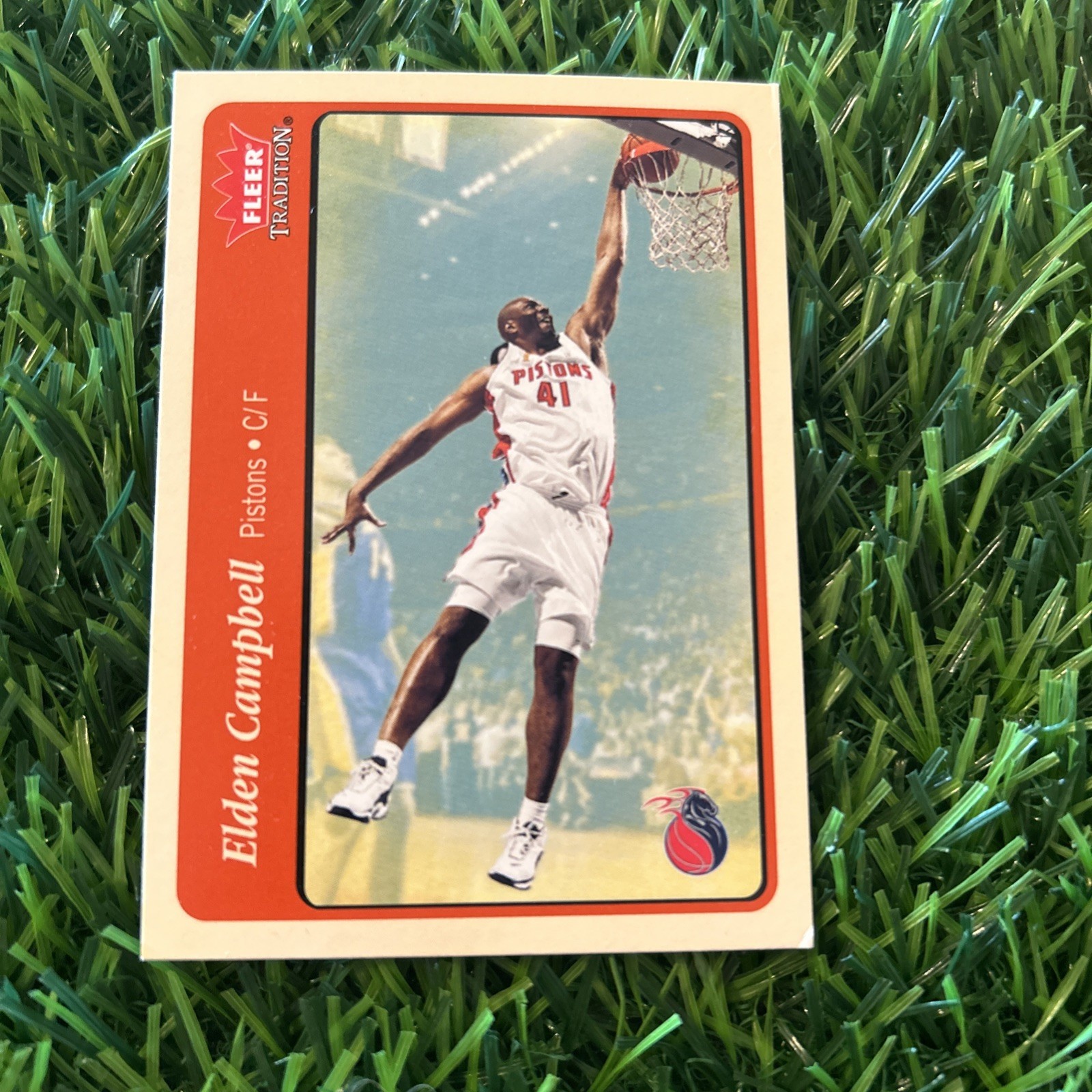 2004-05 Fleer Tradition #6 Elden Campbell Detroit Pistons B25