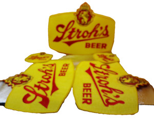 Strohs lot 5 beer vintage patches