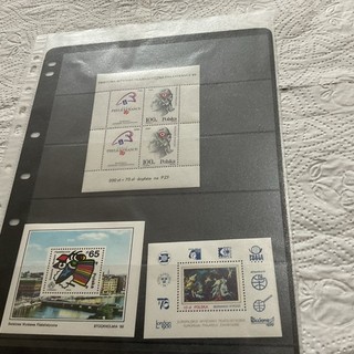 Poland X 3 Stamp Mini Sheets