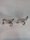 ANTIQUE STERLING SILVER KNIFE REST; BIRD DESIGN, SET OF 2, by GORHAM