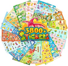 Stickers for Kids, 3800 PCS Cute Stickers for Toddlers 18 Themes Bulk Sticker w
