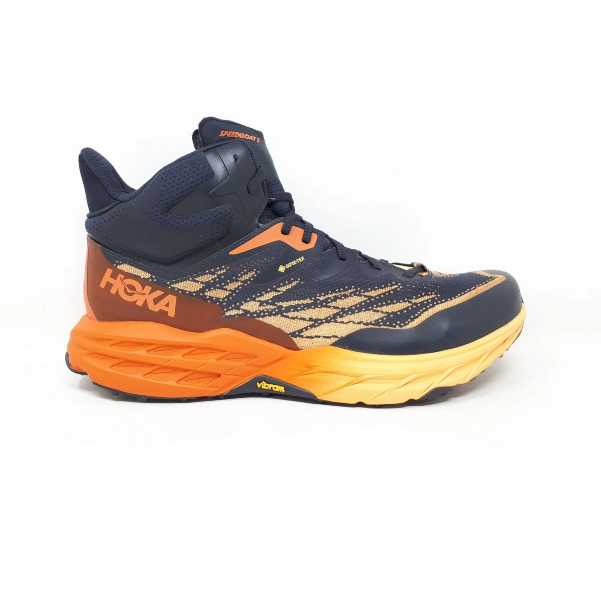 Hoka One One HOKA Speedgoat 5 GORE-TEX Mid Blue Graphite Amber - Men\'s Boots - S Hoka MEN main image 4