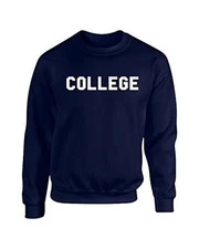 Animal House 'College' Crew Neck Sweatshirt Navy Blue