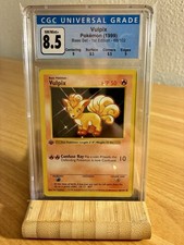 Vulpix CGC-8,5 1st Edition shadowless Base Set Pokémon English TCG
