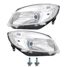 Scheinwerfer Set inkl. OSRAM Lampen H4 für Skoda Fabia II 542 545 5J