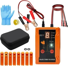 Fuel Injector Cleaner Tool Kit, 8 Pulse Modes, Dual Channel, 12V Output