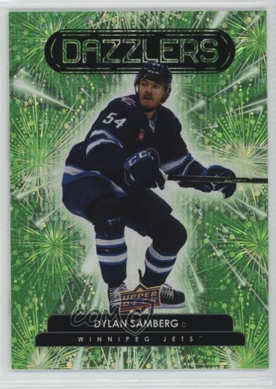 2022-23 Upper Deck Series 2 Dazzlers Green Dylan Samberg #DZ-94 Rookie RC 0w94
