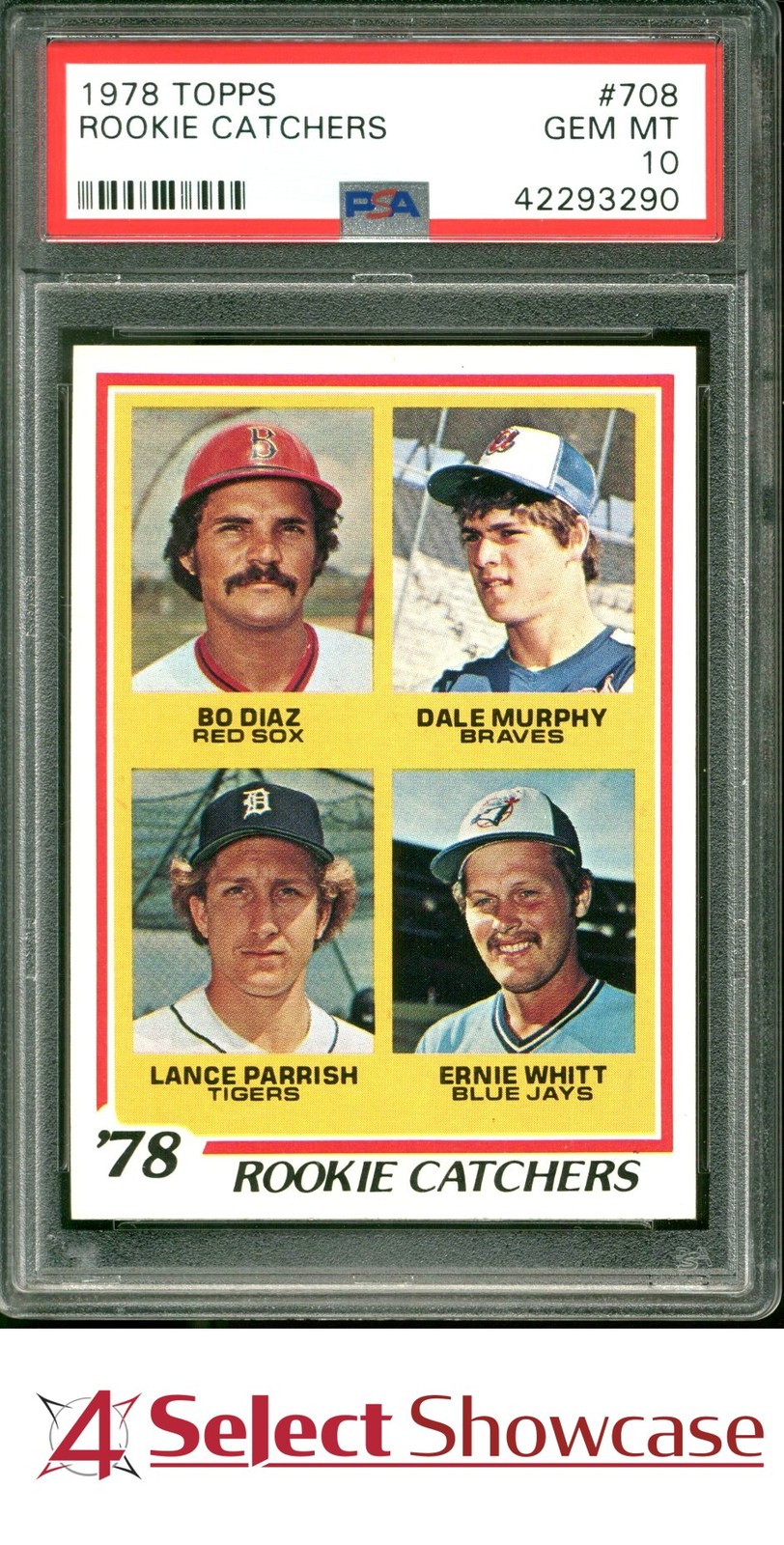 1978 TOPPS #708 DALE MURPHY-LANCE PARRISH RC PSA 10