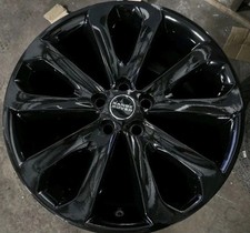 GENUINE RANGE ROVER L322 5002 20" INCH GLOSS BLACK BLACK ALLOY WHEELS SET X4