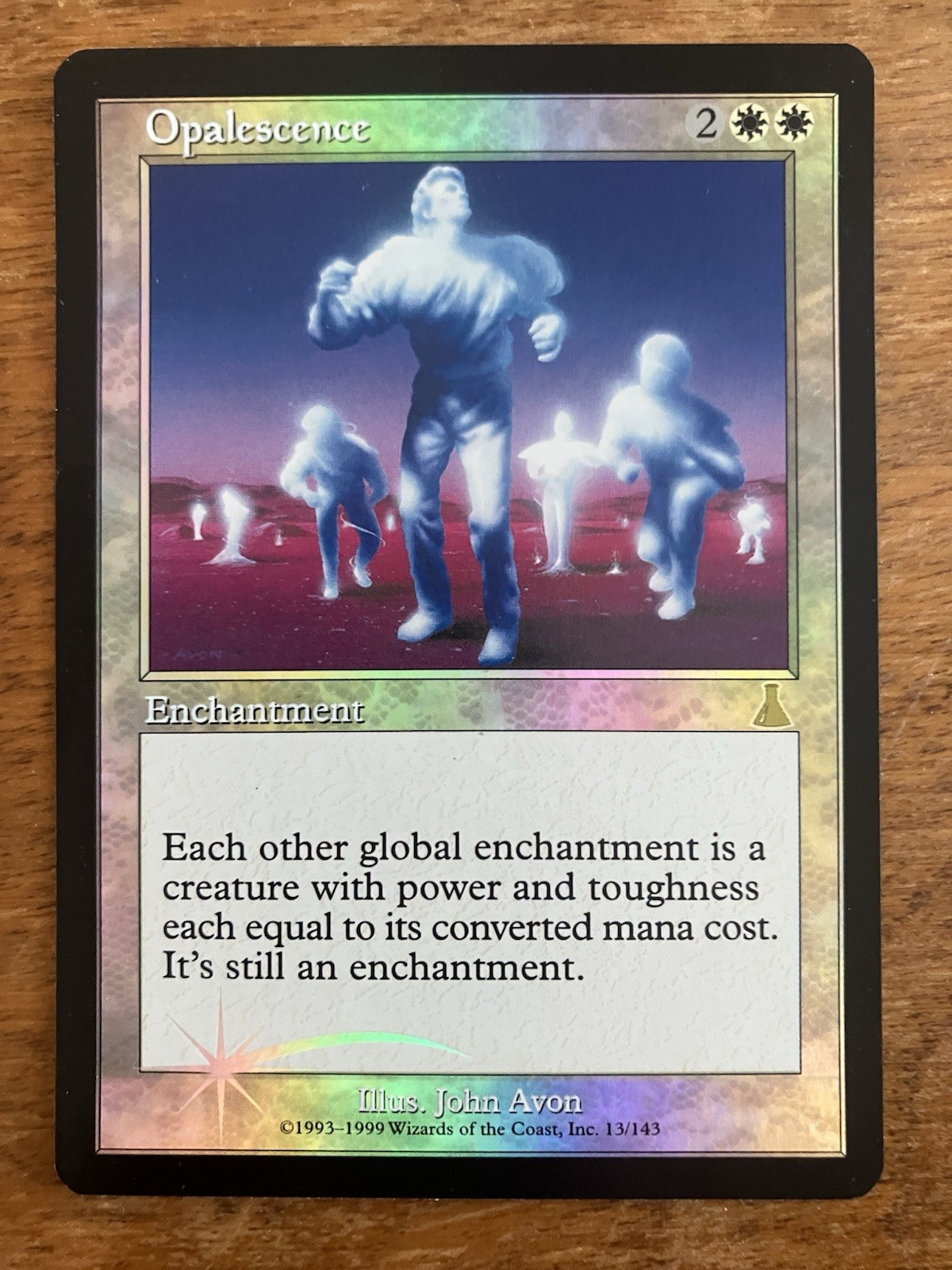 MTG Foil Opalescence Magic the Gathering Rare Foil 13/143 Urza’s Destiny NM
