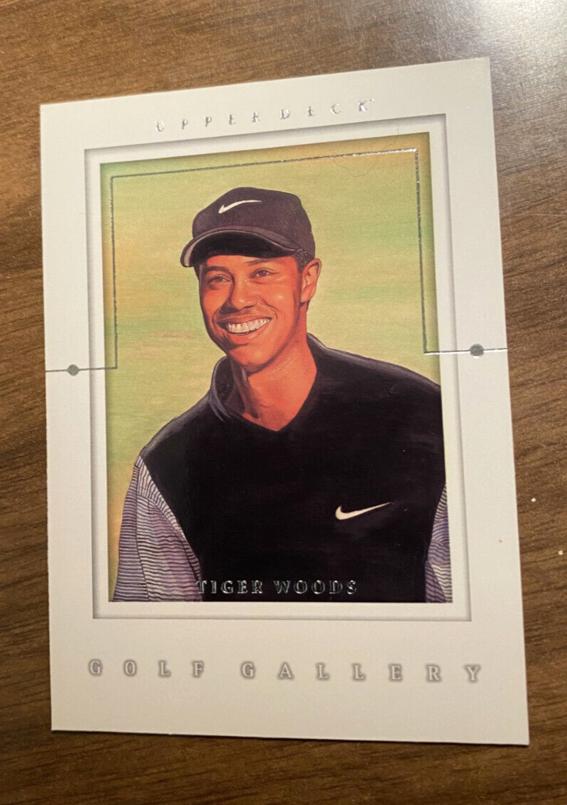 2001 Upper Deck UD Golf Gallery TIGER WOODS ROOKIE RC NM-MINT++ "GOAT" *82 WINS*