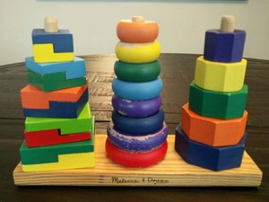 melissa and doug geometric stacking blocks