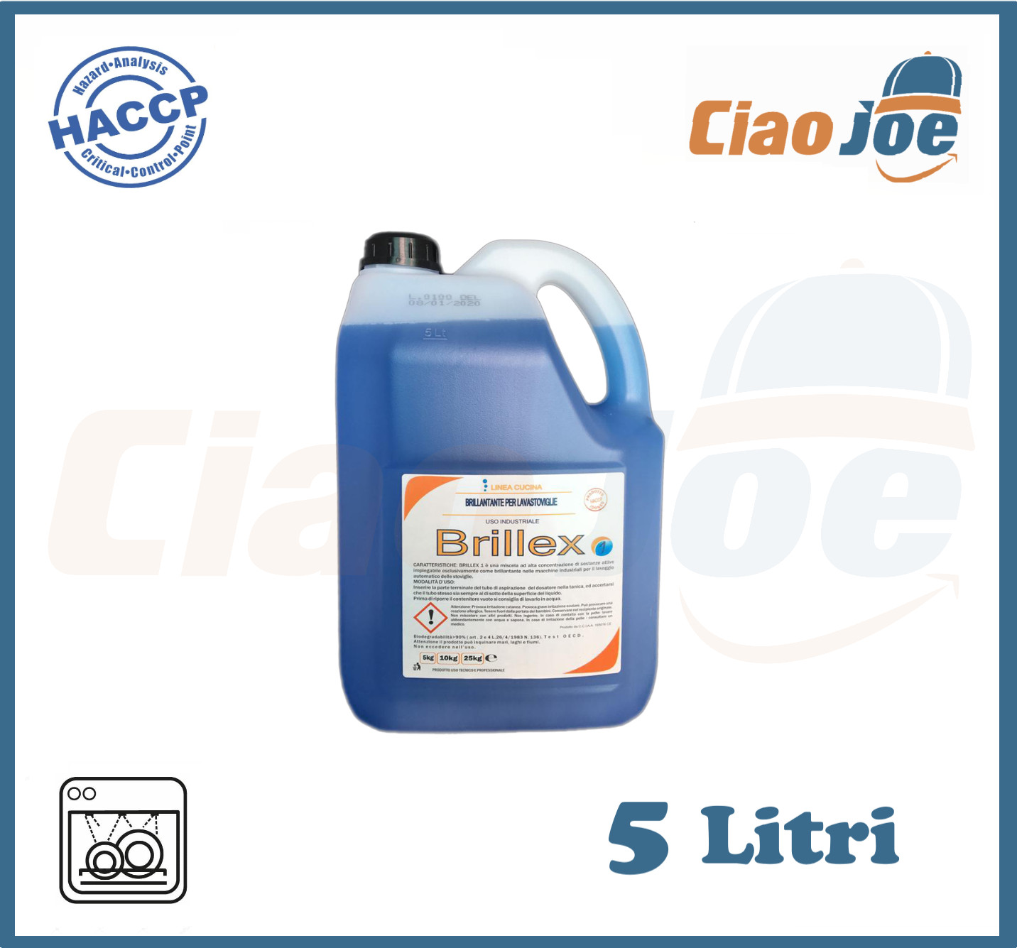 Brillantante Para Lavavajillas 5 Kg Uso Profesional Detergente Para Vajilla