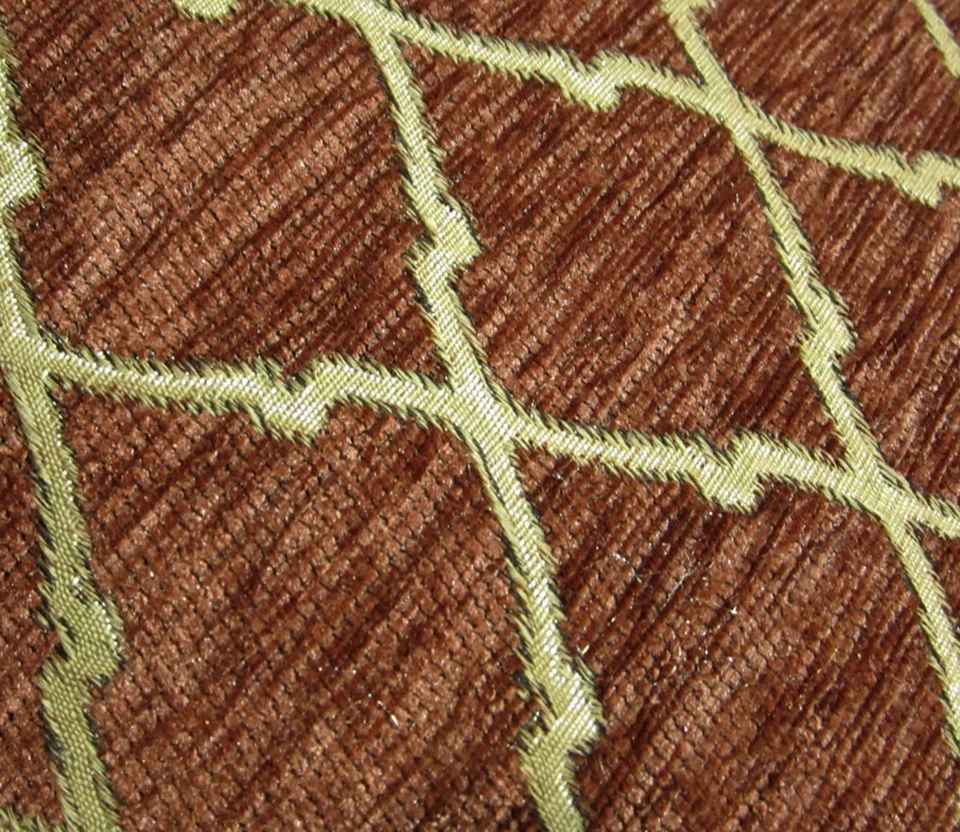 Wd25Ba красновато-коричневый дамасский клетчатый чехол-подушка/наволочка *размер - Изображение 4 из 4