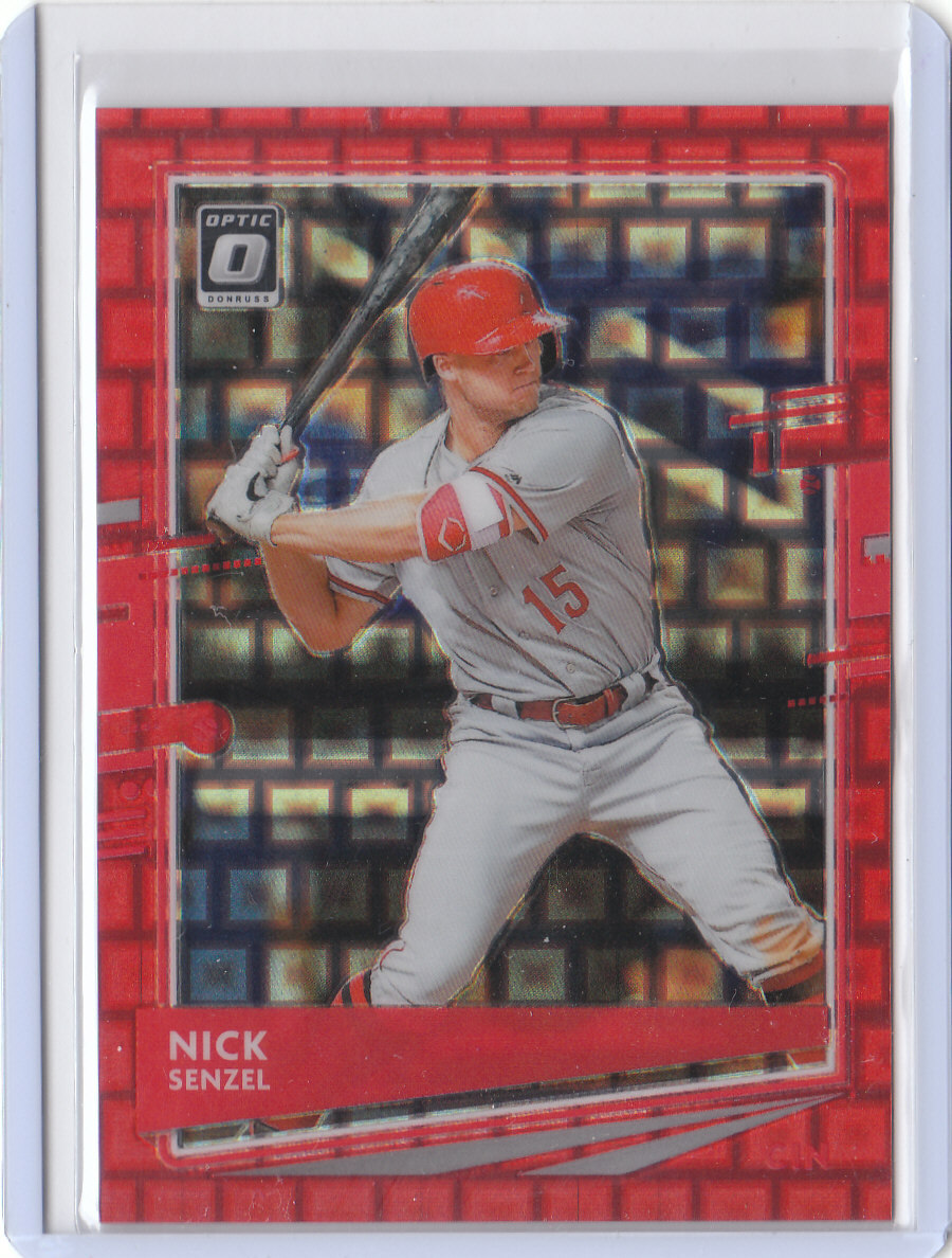 2020 Donruss Optic FOTL Pandora Red #101 Nick Senzel - Cincinnati Reds 56/79
