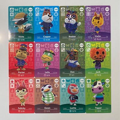 CARTE ANIMAL CROSSING - AMIIBO - 189 - GORDON DRIFT
