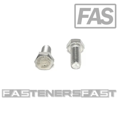 FAS (25) 5/16-18x3/4" 316 Stainless Steel Hex Cap Screws Hex Bolts FT MARINE GRADE