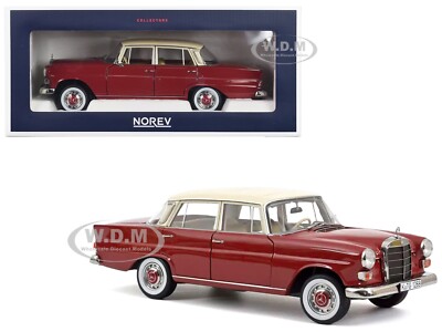 1966 MERCEDES-BENZ 200 RED 1/18 DIECAST MODEL CAR BY NOREV 183706