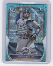 2023 Bowman #BCP-102 Vincent Perozo Chrome Prospects Aqua Shimmer #/125