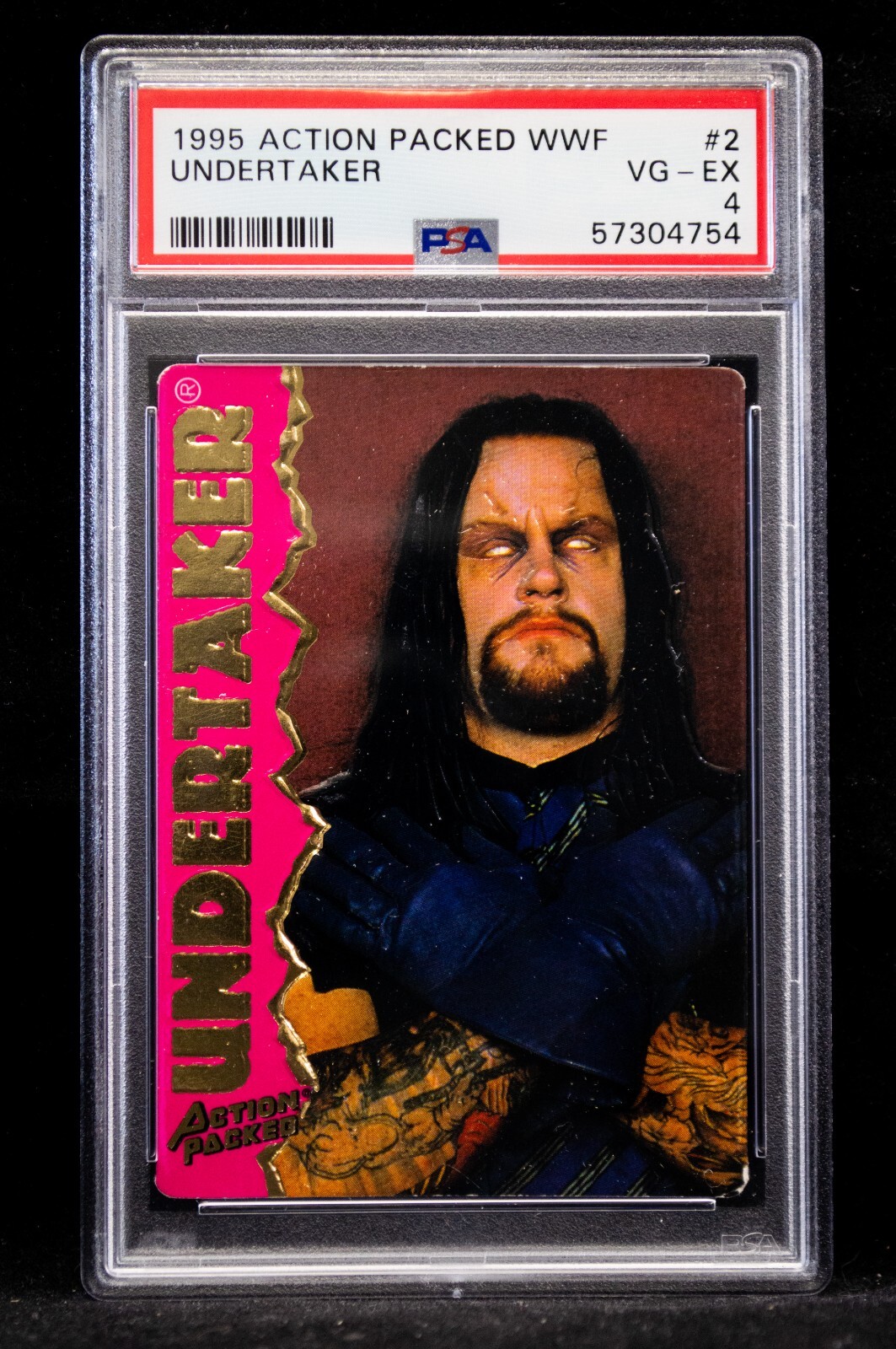 1995 Action Packed WWF Undertaker #2 PSA 4 WWE