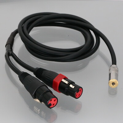 4.4mm Female to L+R XLR 3Pin Jack Headphone Audio Balanced Cable Canare L-4E6S