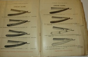 VTG 1890s S R DROESCHER BARBER SUPPLY CATALOG! RAZORS/COMBS/SHEARS/HAIR CLIPPERS