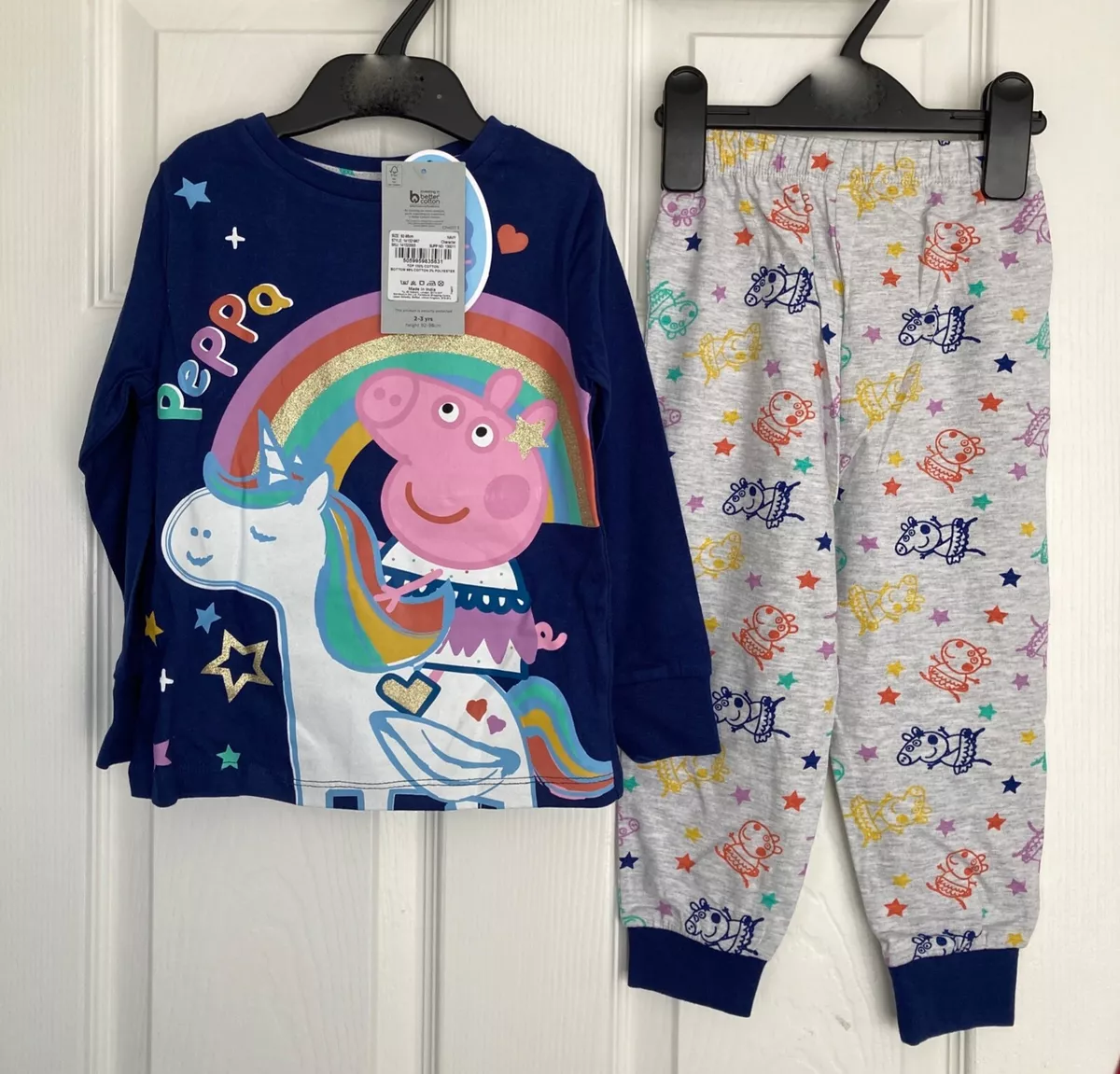 NEW TU Baby Girls Peppa Pig Unicorn Pyjamas Size 2 3 Years eBay