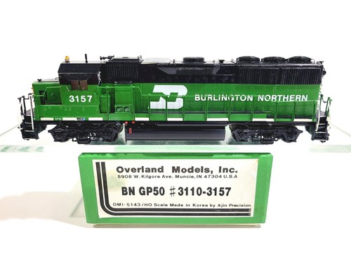 Overland OMI BN EMD GP50 Burlington Northern Tiger #3157 HO modelo de latón #5143 CP | Zustand: Used