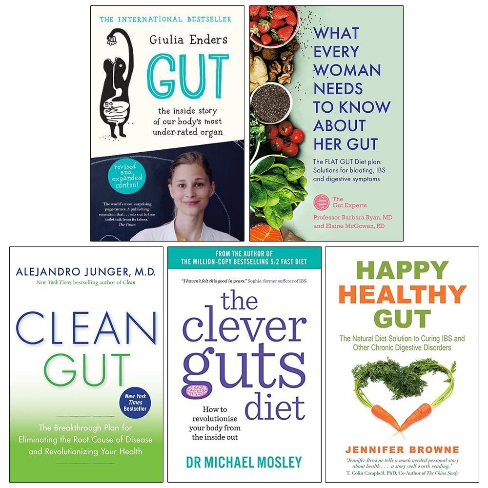 Gut Giulia Enders,The Clever Guts Diet, Happy Healthy Gut 5 Books Collection Set