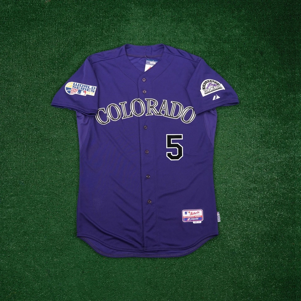 Camiseta Matt Holliday 2007 Colorado Rockies Auténtica Serie Mundial Alt Cool Base Foto 2 de 4