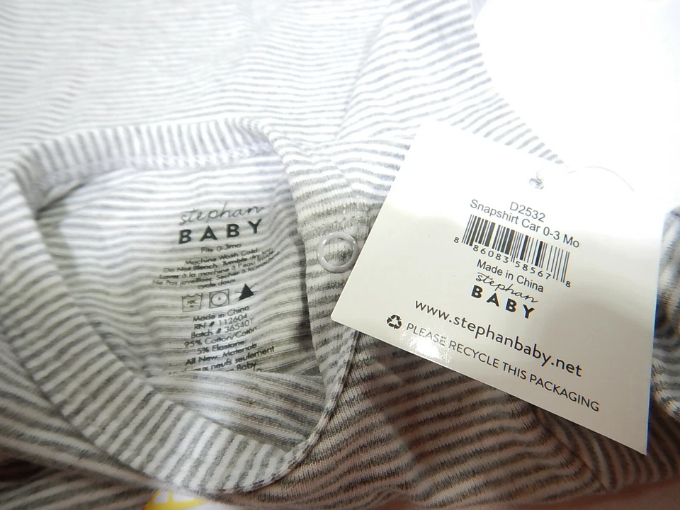 Capa de fralda estilo BEEP para carro Snapshirt por Stephan Baby 0-3 meses TF - Imagem 3 de 4