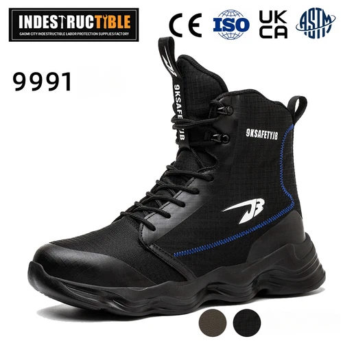 Herren Schnittschutzstiefel Forststiefel Stahlkappe Rutschfest Arbeitsschuhe DE - Bild 3 von 17