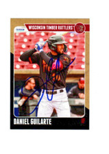 Daniel Guilarte 2025 Wisconsin Timber Rattlers signed autograph baseball card c