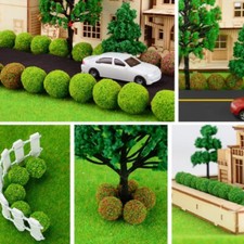 5x Miniature Model Artificial Shrub Strips Bushes Plants Landscape Withered Chic