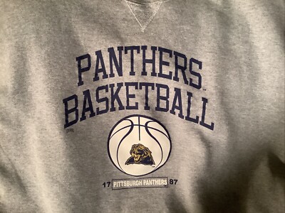 [RARE] VTG PITTSBURGH PANTHERS BASKETBALL CREWNECK 2XL MINT COND. COLLEGE ISSUE