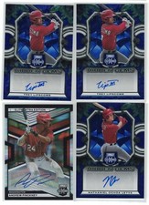 Washington National Prospect Rookie Auto Lot - Trey Lipscomb, Leyva, Pinckney