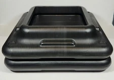 Set of Two (2) The Step Aerobics Platform Black 15.7" x 15.7" x 4" Risers Only