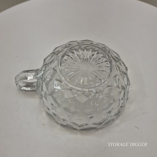 Vintage Fostoria Clear Crystal Glass Handled Nappy Bowl Candy Dish, Round 4.5" - Picture 6 of 11