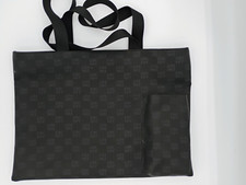 Borsa a tracolla DKNY Monogram Med/Large nera e grigia leggermente usata