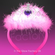 Light Up Pink Tiara Flashing Princess Fairy Tiaras