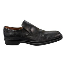 New CLARKS Black Leather Active Air Mens Shoes UK 8 G Frontera Moon Loafer