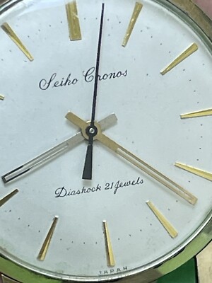 Vintage SEIKO Cronos 14K Gold Filled Hand winding J14021 Men's