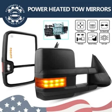 Pair Tow Mirrors for 03-06 Chevy Silverado 1500/2500/3500 Power Heated Signal