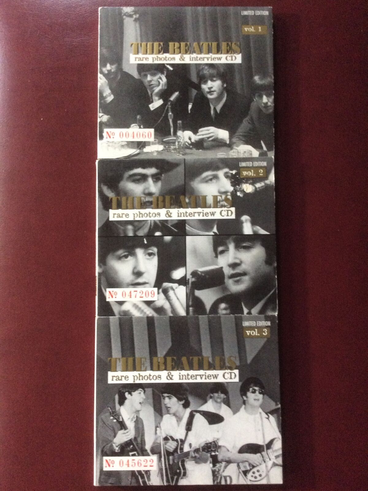 Beatles Lot 3 CD-ROM Rare Photos & Interviews 1996 MasterTone ECD Limited Set