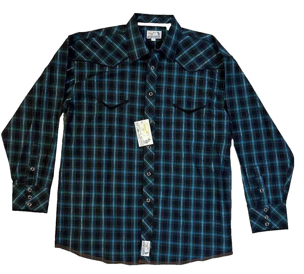 Casual liso Panhandle Slim Camisas de botões para Homens