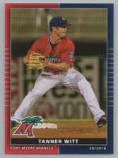 Tanner Witt 2016 Grandstand Fort Myers Miracle Twins Minor League 