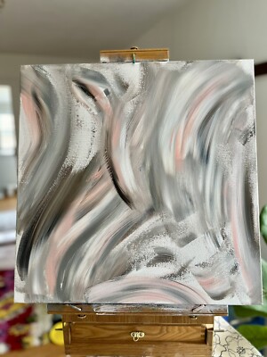 Original Abstract Acrylic Painting on canvas - Ballet Slippers