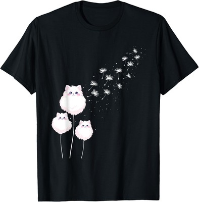 Cute Cat Dandelions - Cat Lover Kitten Owner Kitty T-Shirt Hoodie