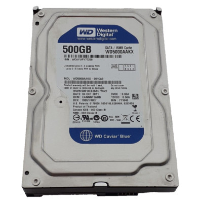 PC Festplatte WD Blue 500GB HDD WD5000AAKX 16MB 3.5'' (8.9cm) SATA 6Gb/s
