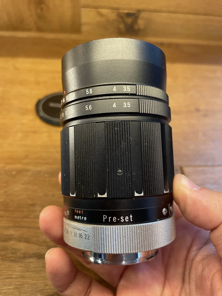 *Raro montaje Konica F: casi como nuevo ++* Lente Hexanon 135 mm F/3,5 para FP FS FM/JPN Foto 2 de 4